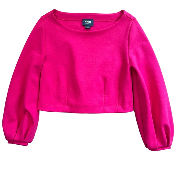 Maeve Anthropologie Hot Pink Corset Tie Back Top - Picture 3 of 9